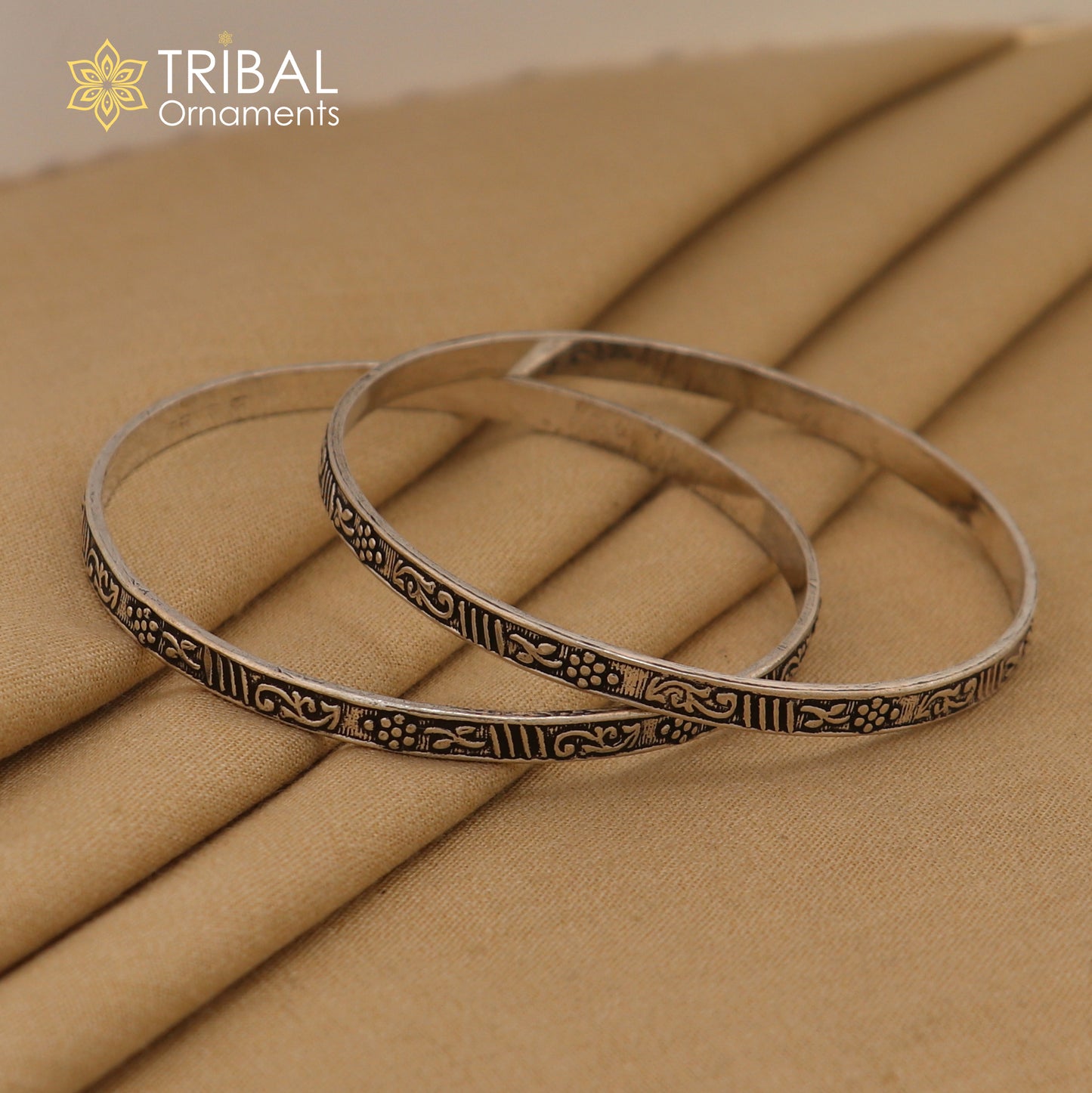 925 sterling silver stylish trendy bangle bracelet silver Navratri jewelry nba403