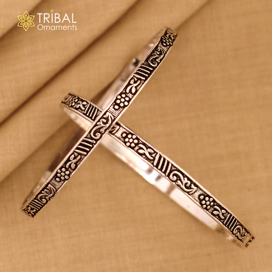 925 sterling silver stylish trendy bangle bracelet silver Navratri jewelry nba403