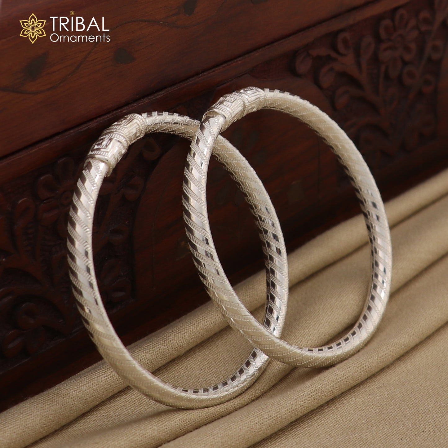 Exclusive design Sterling silver amazing bangle bracelet kangan chudi, excellent customized design bangle kada gift tribal jewelry nba204