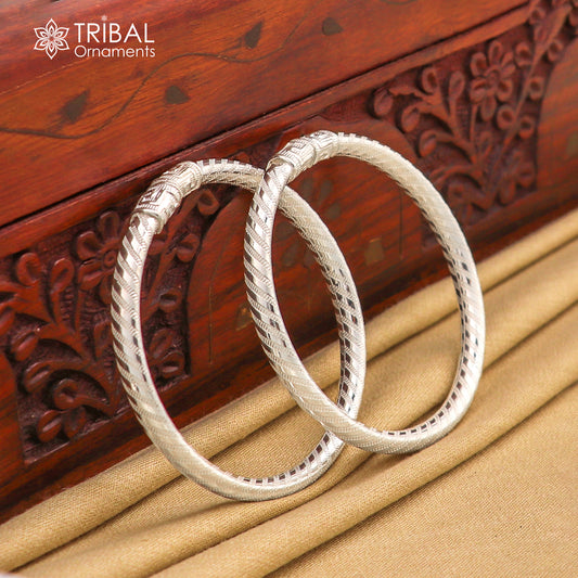 Exclusive design Sterling silver amazing bangle bracelet kangan chudi, excellent customized design bangle kada gift tribal jewelry nba204