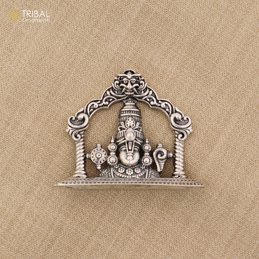 925 Sterling silver God Tirupati bala ji Murti Statue figurine, puja articles art858