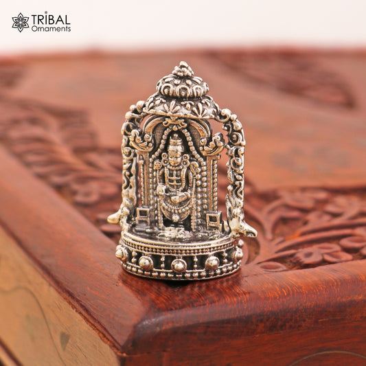925 Sterling silver God Tirupati bala ji Murti Statue figurine, puja articles art860