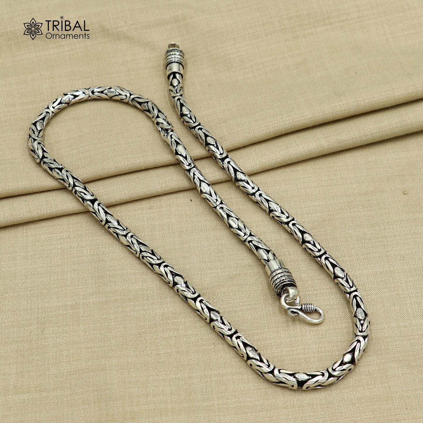 925 Sterling silver  byzantine chain All size 6 mm chain necklace gifting best men's jewelry ch610