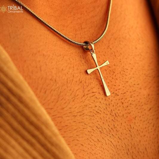 Elegant 925 sterling silver holy cross pendant, excellent unique design stylish unisex exclusive gift pendant jewelry from india ssp1735