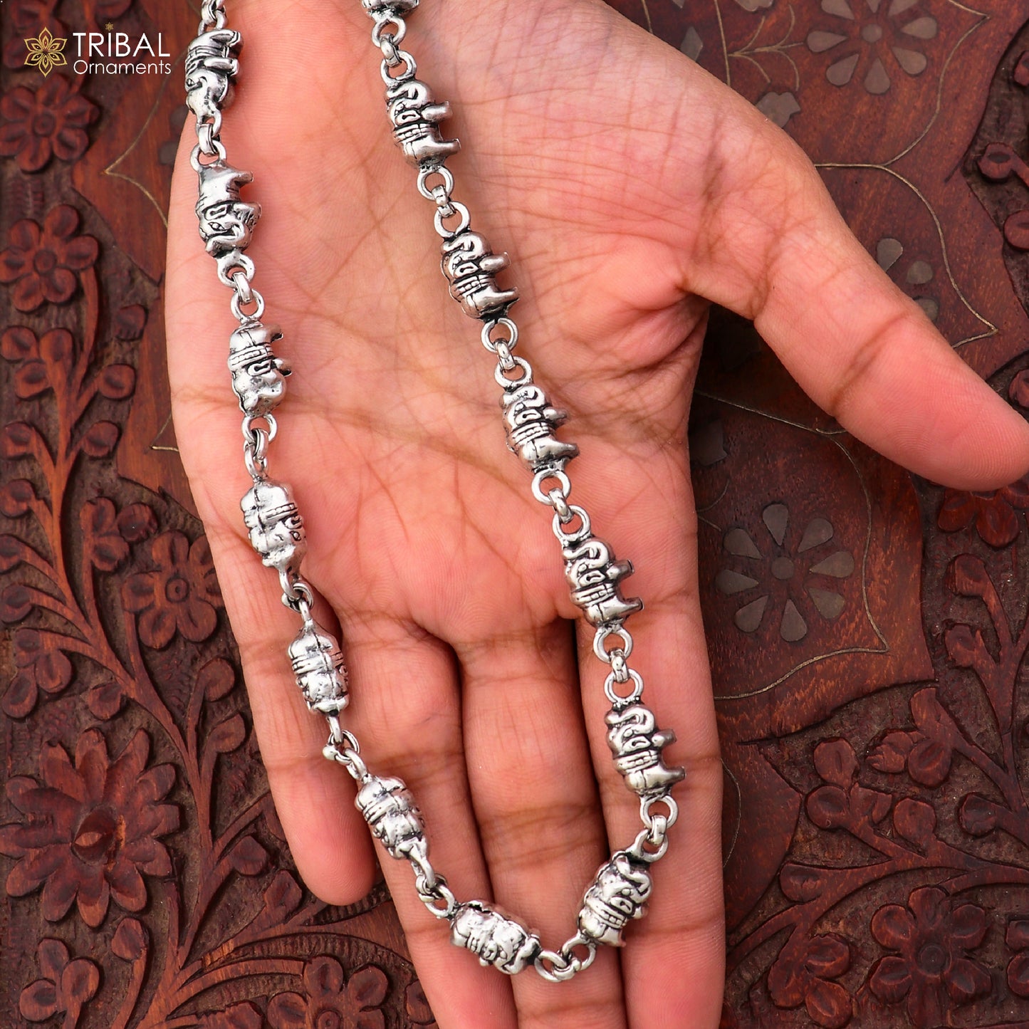 925 sterling silver elephant design chain for unisex jewelry ch626