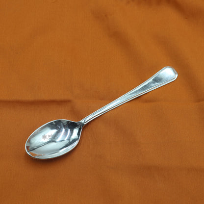 999 pure silver handmade solid silver spoon for new born baby serving, silver has antibacterial properties, keep stay healthy sv0011