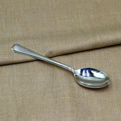 999 pure silver handmade solid silver spoon for new born baby serving, silver has antibacterial properties, keep stay healthy sv0011