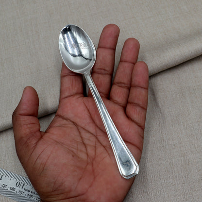 999 pure silver handmade solid silver spoon for new born baby serving, silver has antibacterial properties, keep stay healthy sv0011