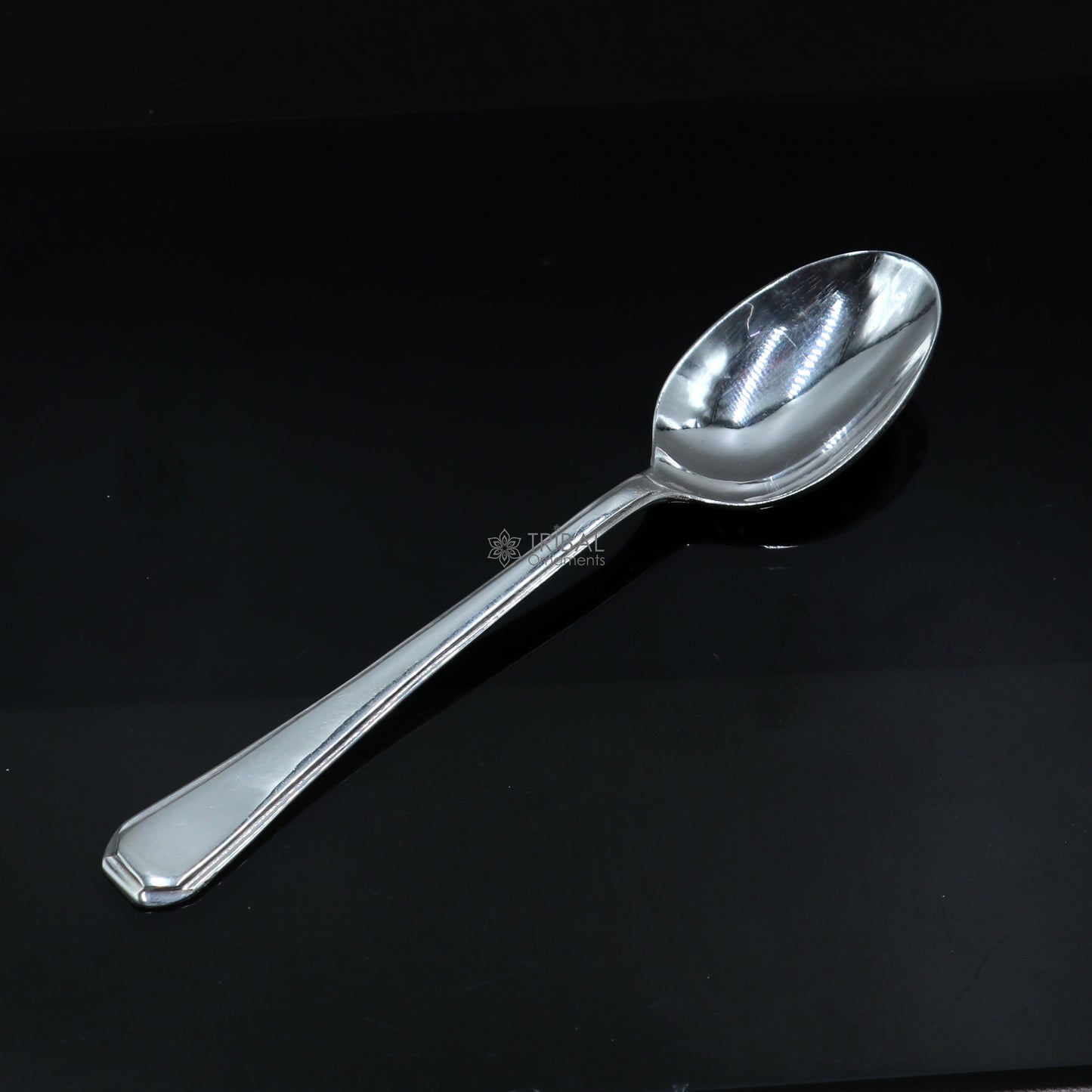 999 pure silver handmade solid silver spoon for new born baby serving, silver has antibacterial properties, keep stay healthy sv0011