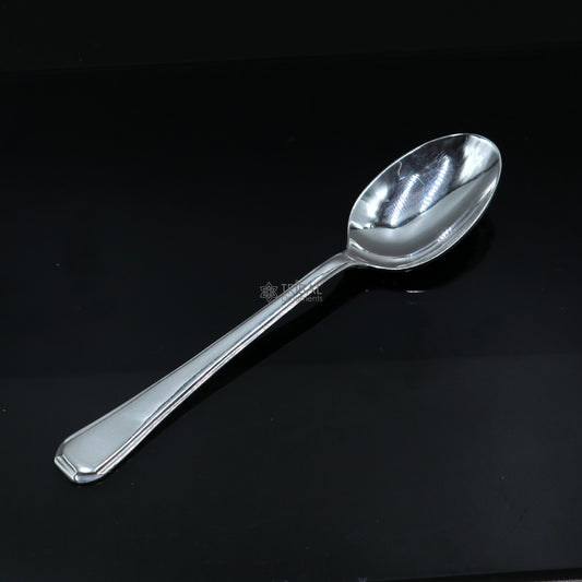 999 pure silver handmade solid silver spoon for new born baby serving, silver has antibacterial properties, keep stay healthy sv0011