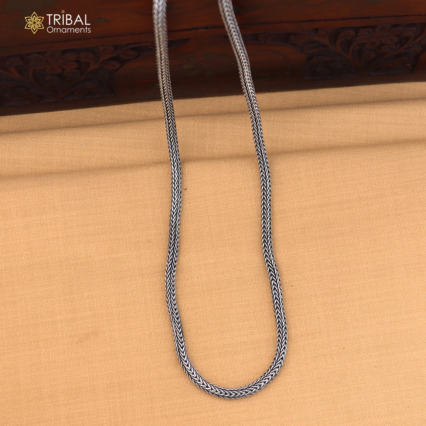 925 sterling silver solid stylish wheat chain necklace best gifting jewelry ch653