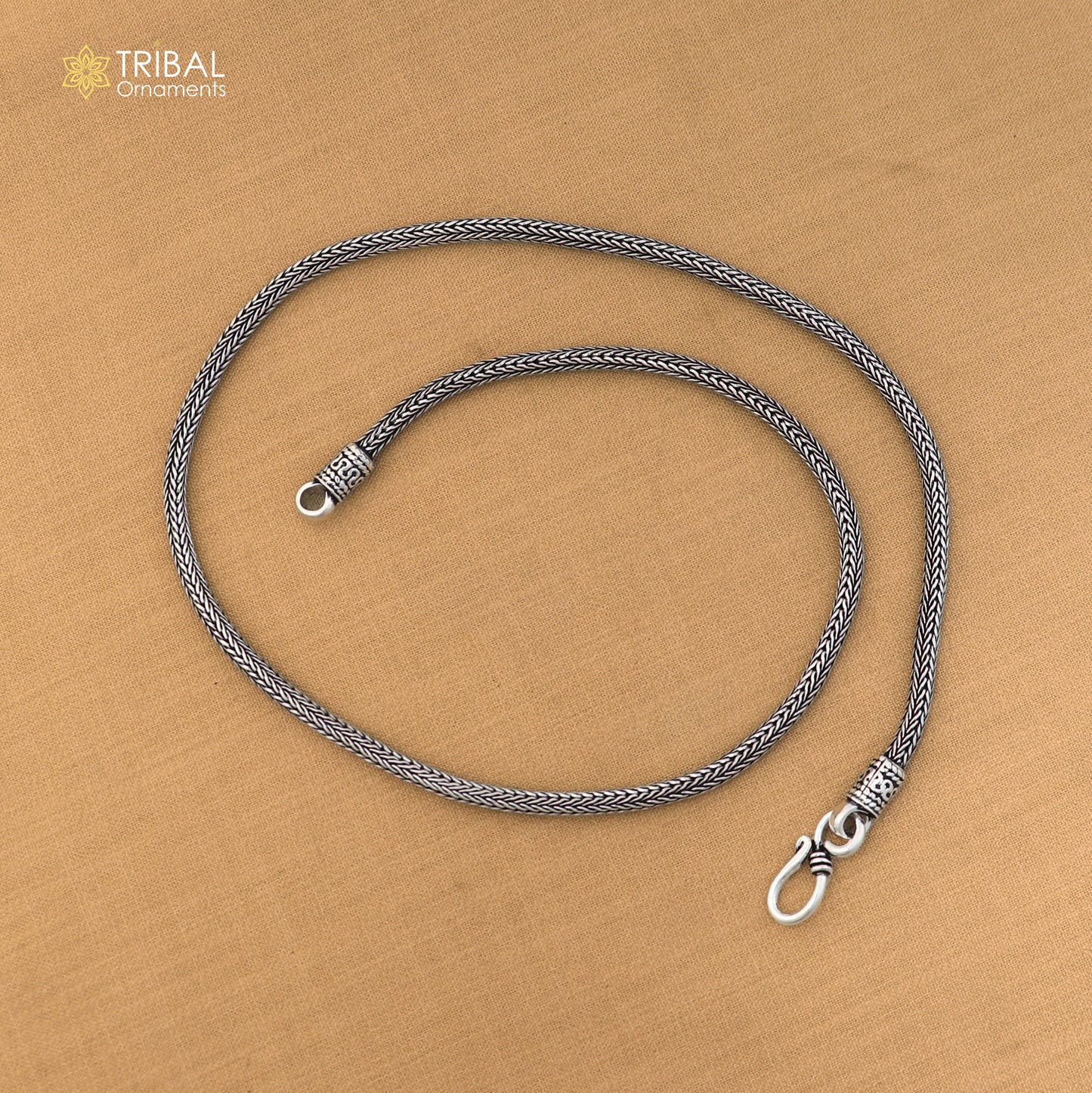 925 sterling silver solid stylish wheat chain necklace best gifting jewelry ch653