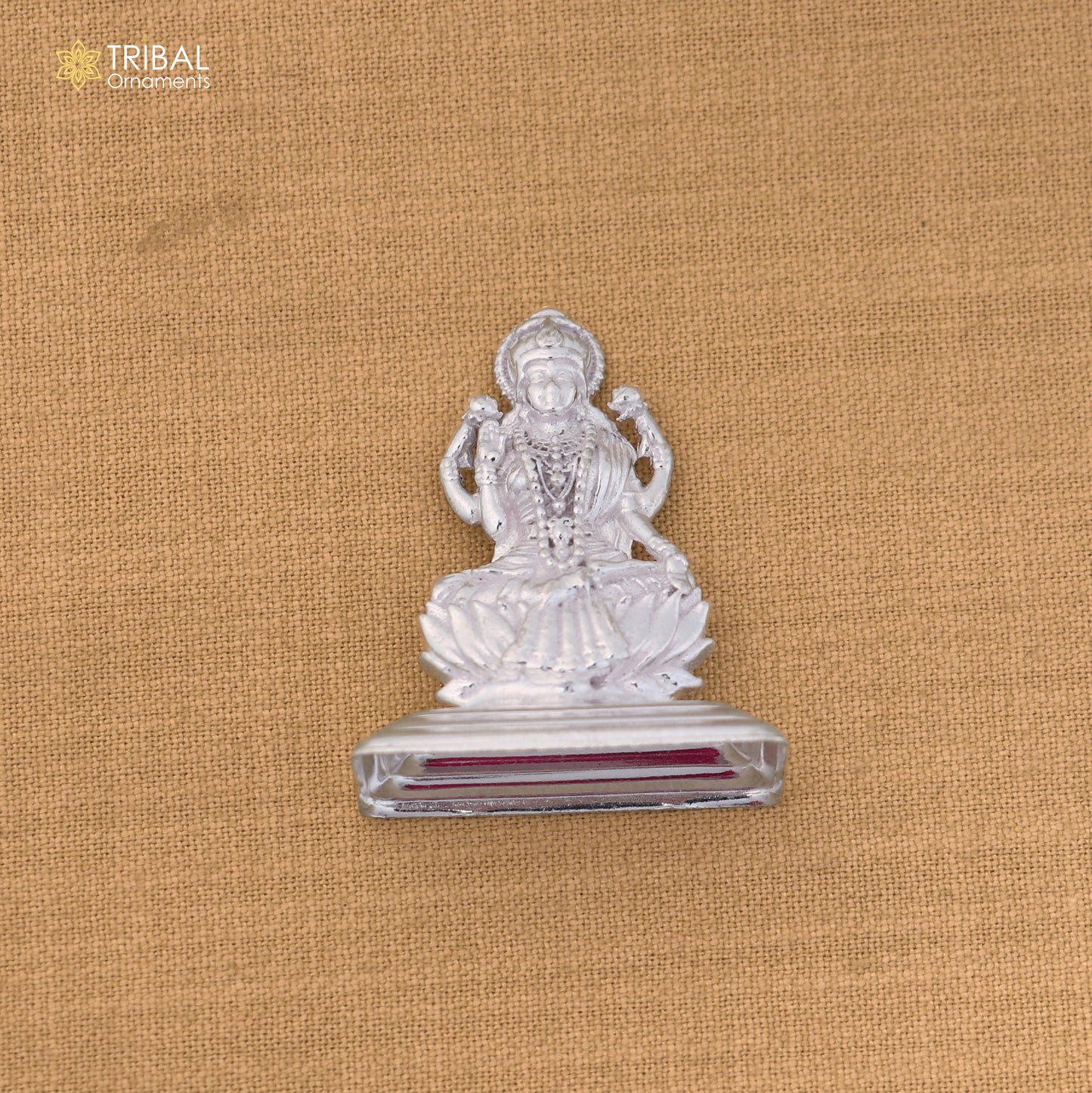 925 Sterling silver God Ganesha with laxmi ji Murti Statue figurine, puja articles su1428