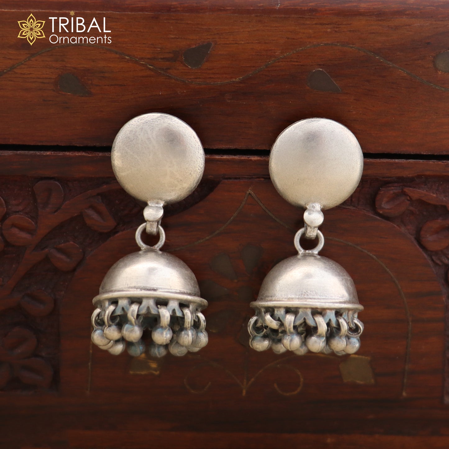 92.5 sterling silver gorgeous Exclusive design jhumka earring tribal jewelry er309