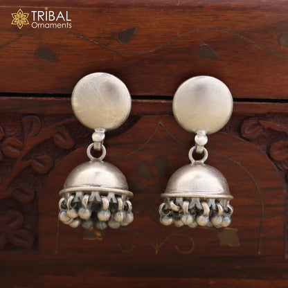 92.5 sterling silver gorgeous Exclusive design jhumka earring tribal jewelry er309