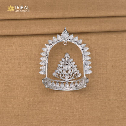 925 sterling silver vintage design krishan Mukut amazing goddess crown home temple art sm60