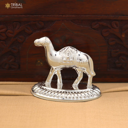 925 Sterling silver camel statue for home decor Rajasthani article art885