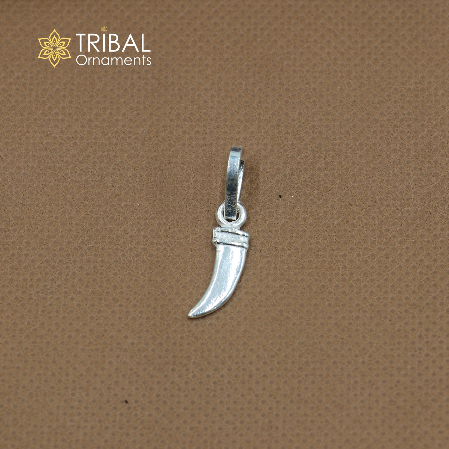 Unisex 925 sterling silver small sword pendant with dagger style, detailed tribal ornament jewelry piece.