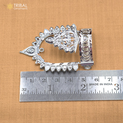 925 sterling silver vintage design krishan Mukut amazing goddess crown home temple art sm64