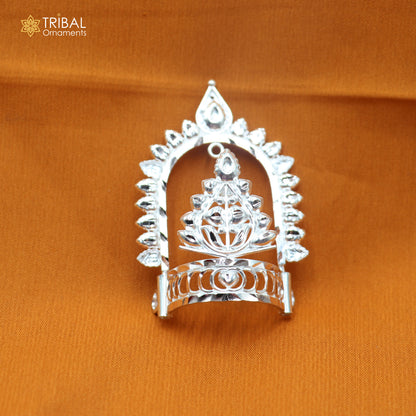 925 sterling silver vintage design krishan Mukut amazing goddess crown home temple art sm64