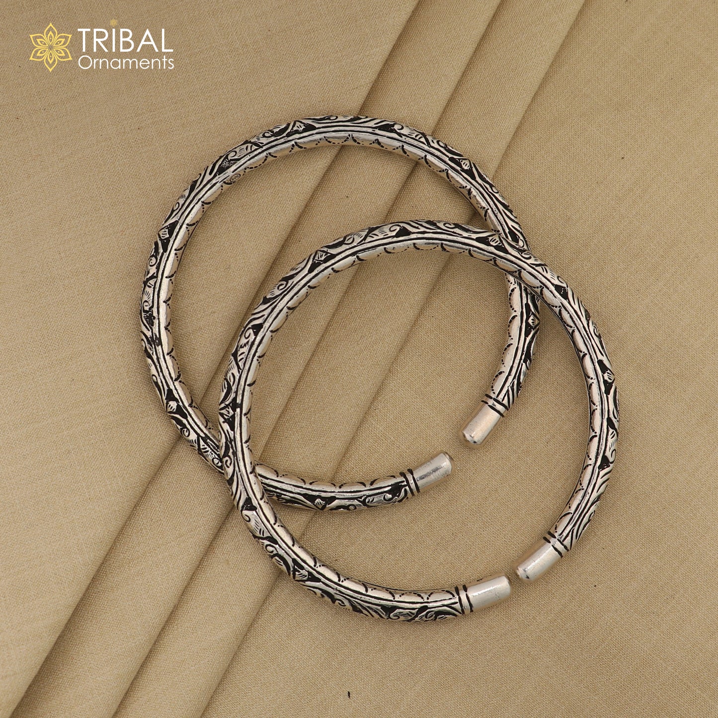 Exclusive trendy stylish 925 sterling silver Vintage design handmade gorgeous foot kada ankle bracelet tribal ethnic silver jewelry nsfk100