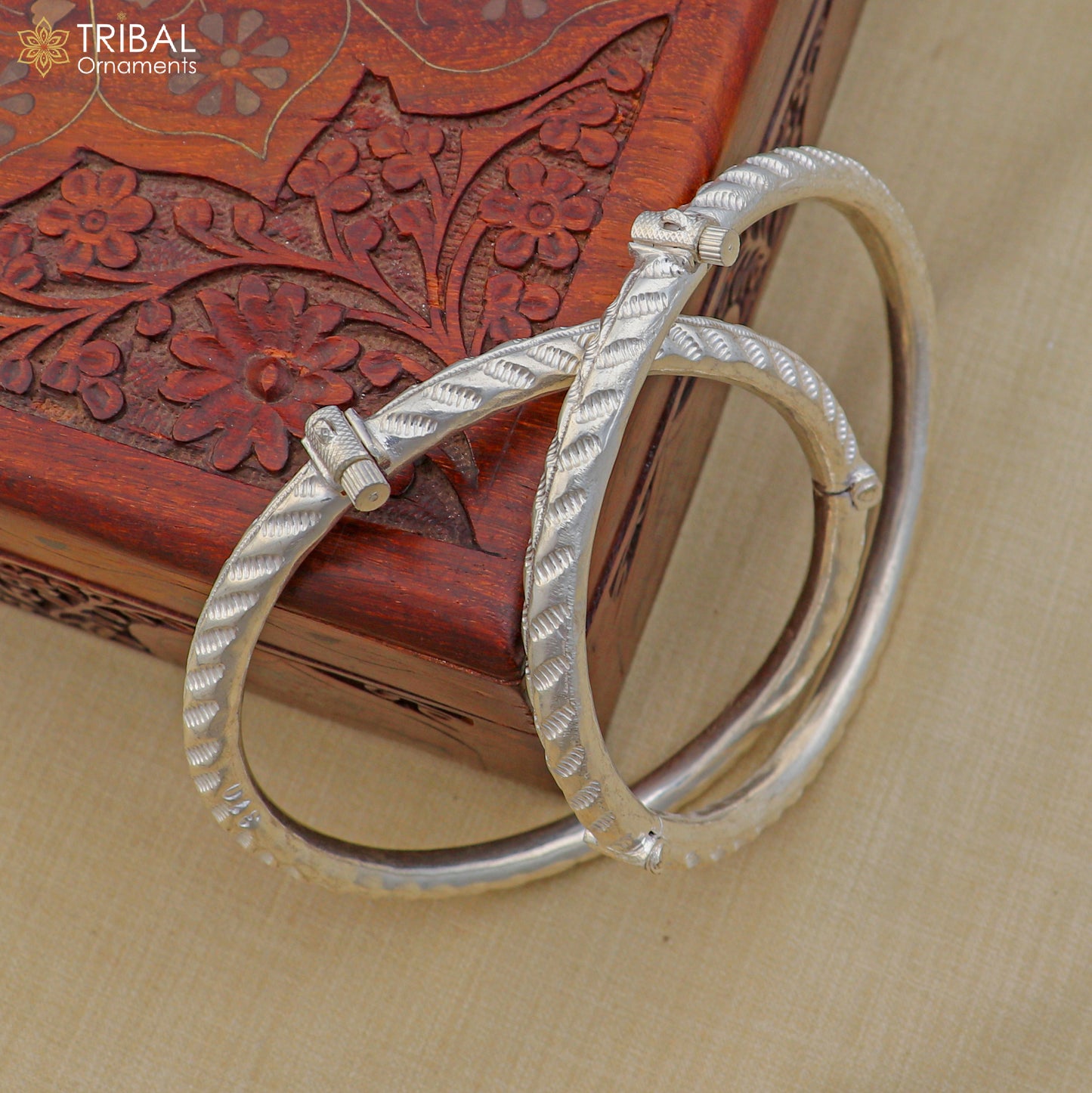 925 sterling silver stylish vintage design customized foot ankle bracelet kada jewelry nsfk160 - TRIBAL ORNAMENTS