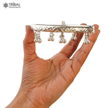 925 sterling silver stylish vintage design customized foot ankle bracelet with noisy bells kada jewelry nsfk159 - TRIBAL ORNAMENTS