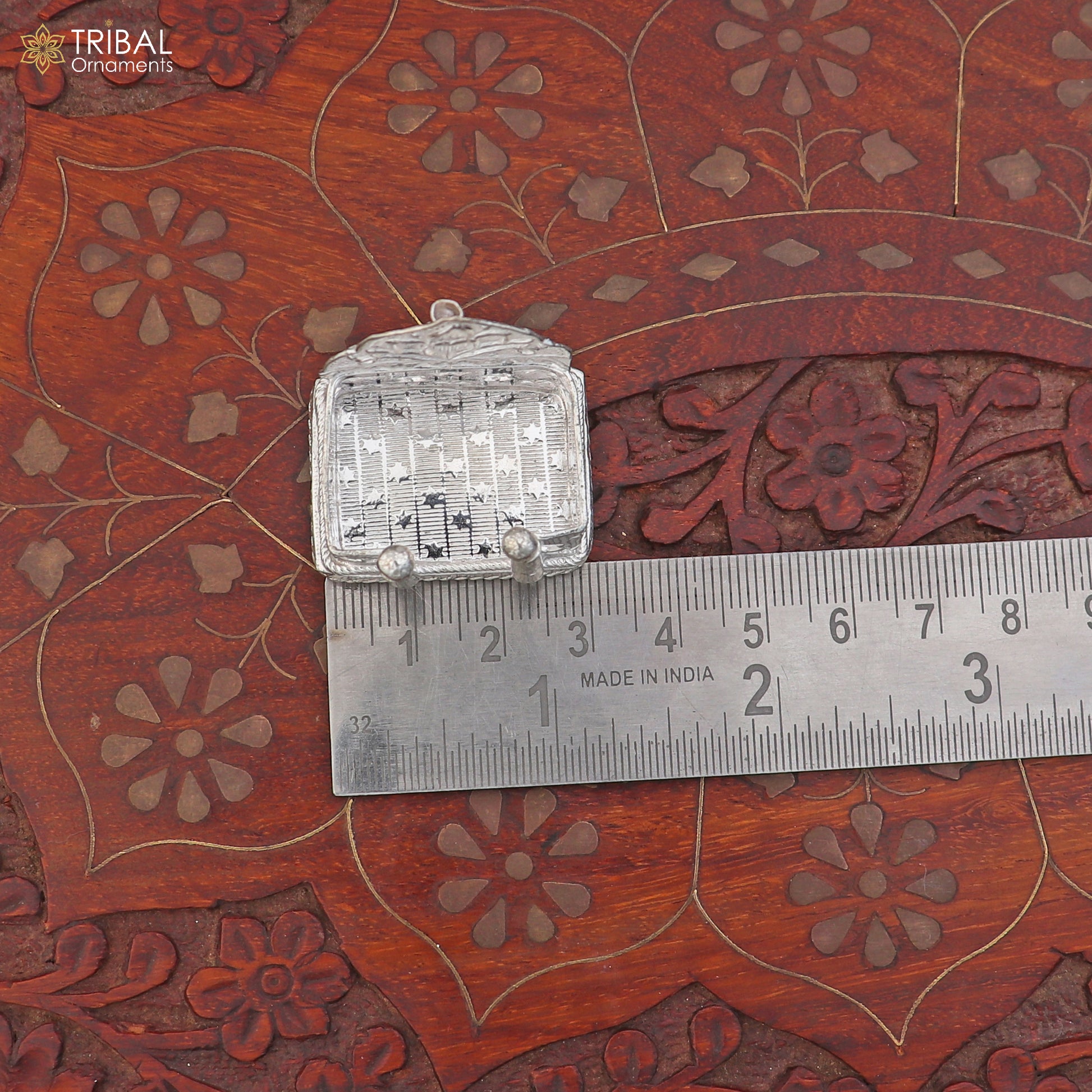 925 sterling silver God statue's stand chair singhasan, temple art puja chouki article art869 - TRIBAL ORNAMENTS