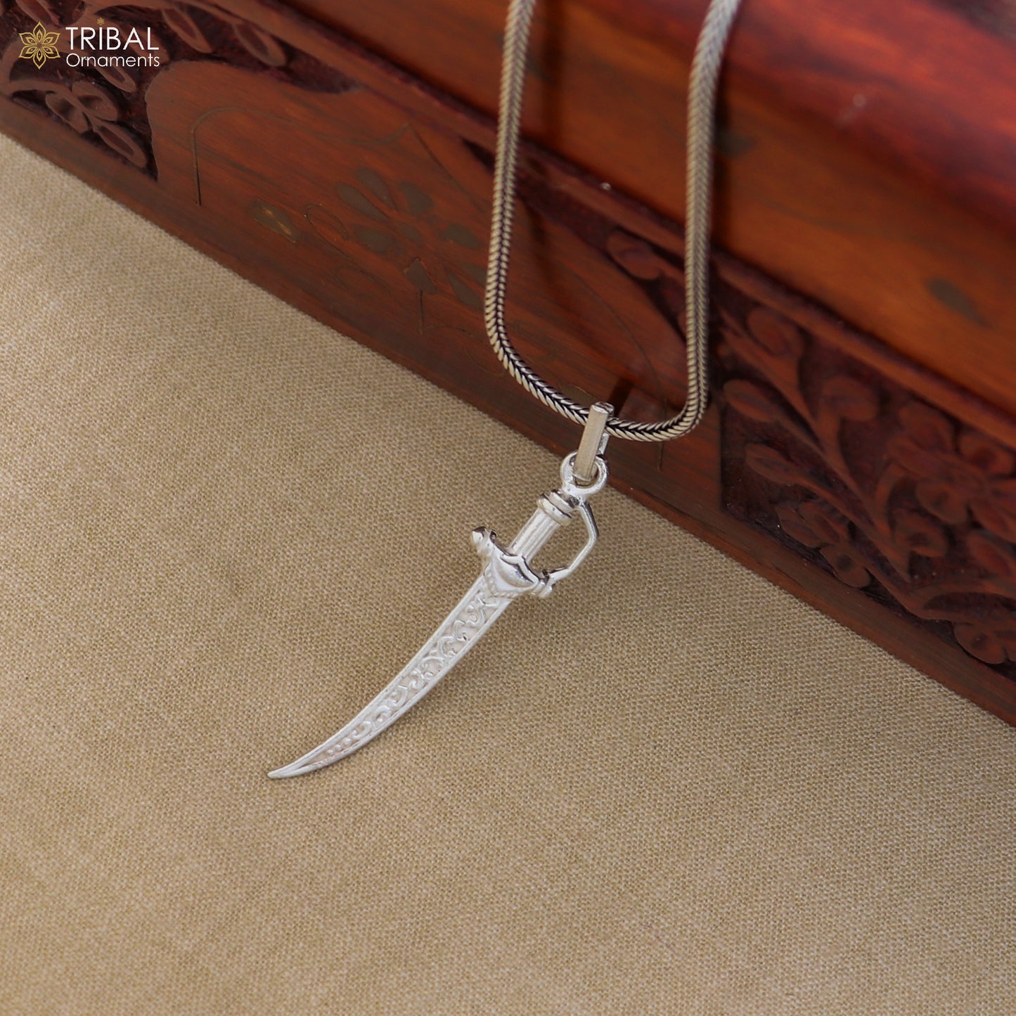 925 sterling silver sword, knife or dagger style pendant unisex jewelry nsp1109 - TRIBAL ORNAMENTS