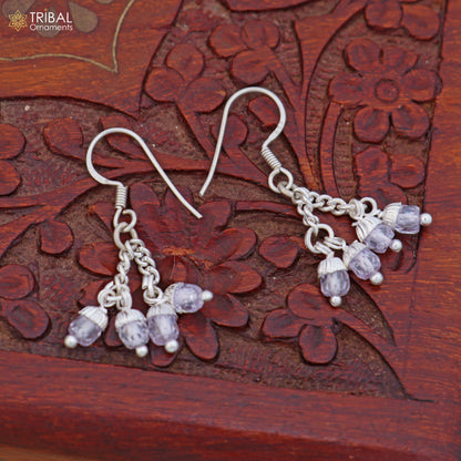 925 sterling silver pearl drop dangle earrings jewelry er262 - TRIBAL ORNAMENTS