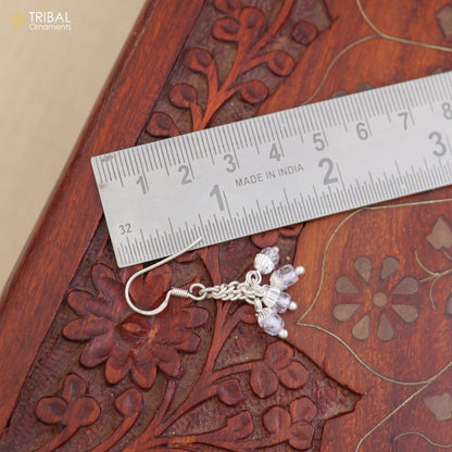 925 sterling silver pearl drop dangle earrings jewelry er262 - TRIBAL ORNAMENTS