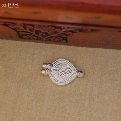 925 sterling silver Vintage design deity god Bheruji pendant necklace ethnic tribal jewelry set805 - TRIBAL ORNAMENTS