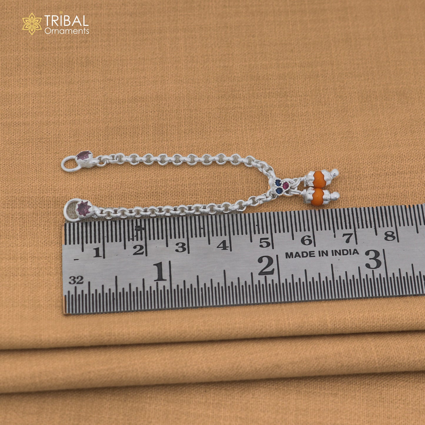 925 sterling silver link chain necklace for Lord Krishna Laddu Gopala jewelry set891