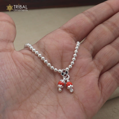 925 sterling silver beaded chain necklace for Lord Krishna Laddu Gopala jewelry set886