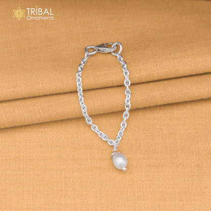 925 sterling silver link chain pearl beads necklace for Lord Krishna Laddu Gopala jewelry set910