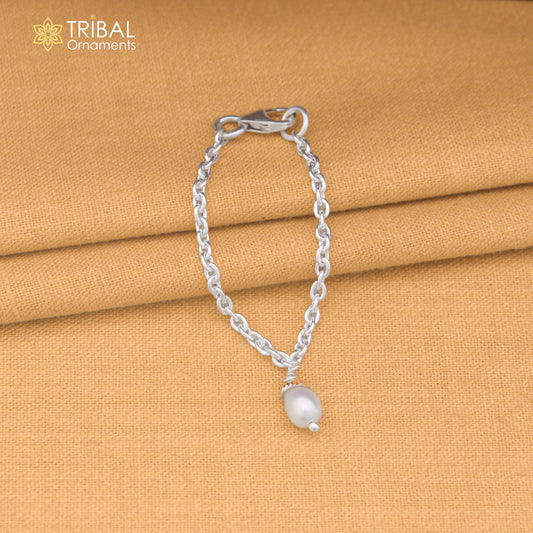 925 sterling silver link chain pearl beads necklace for Lord Krishna Laddu Gopala jewelry set910
