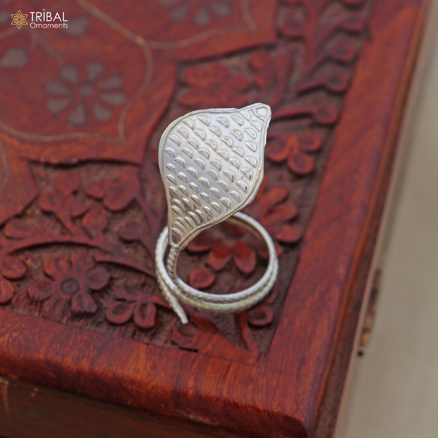 925 sterling silver Shiva snake pendant for puja and worship, intricate solid Diwali ornament with detailed design by Tribal Ornaments