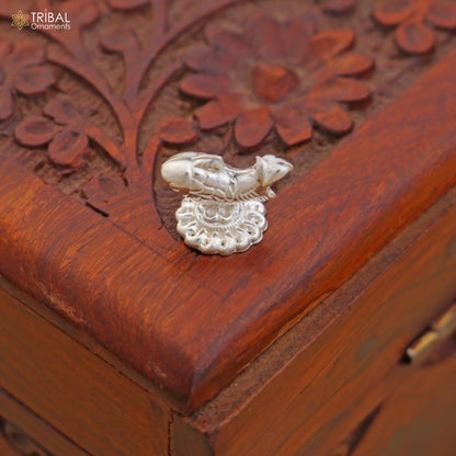 925 sterling silver Lord vishnu avatar Matsya Puja Fish For Prosperity And Good Luck art866 - TRIBAL ORNAMENTS