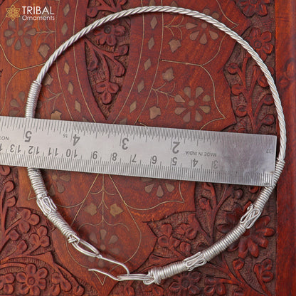 925 sterling silver neck band or ring traditional necklace best ethnic choker jewelry set806 - TRIBAL ORNAMENTS