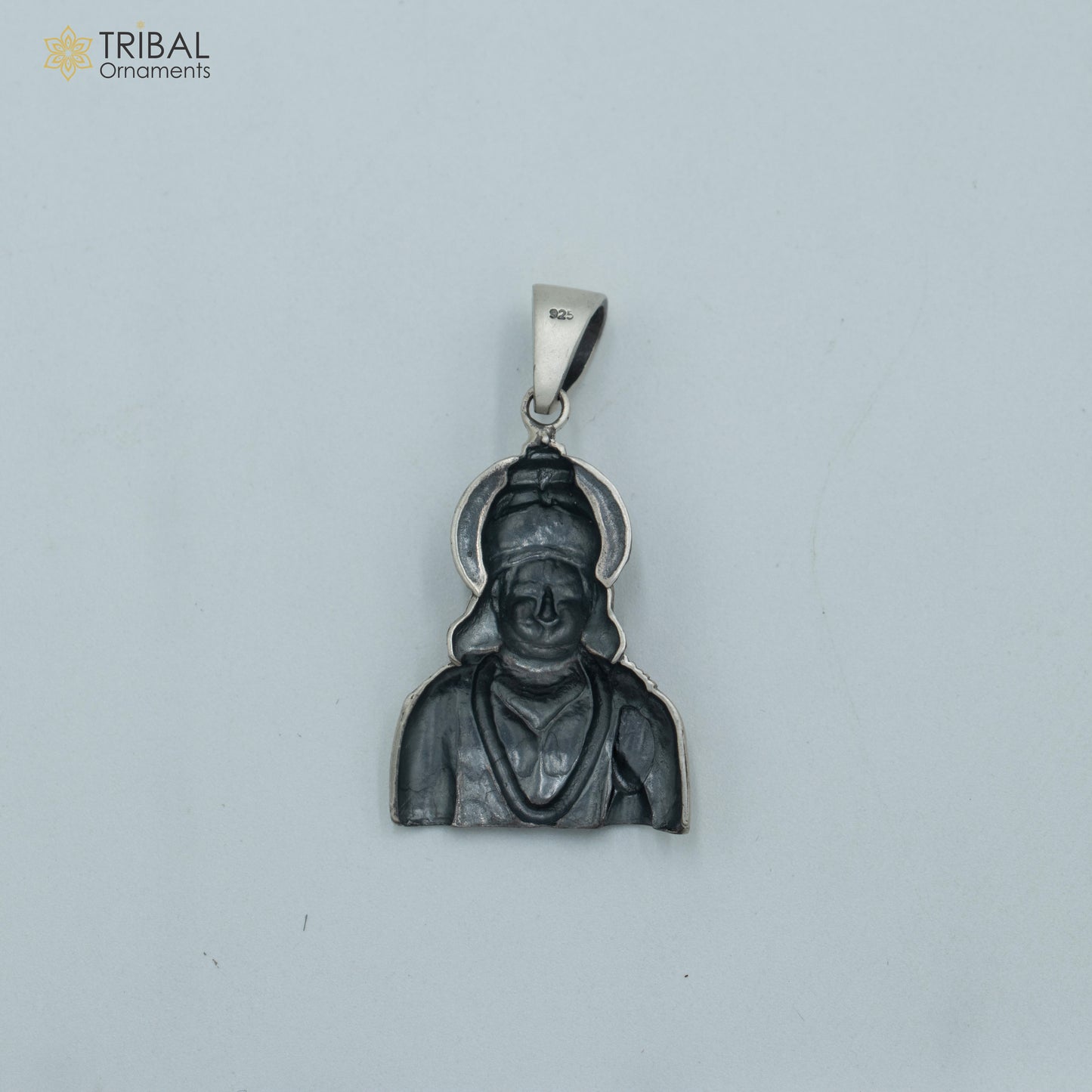 925 sterling silver lord Hanuman ji divine Pendant  with chain tribal jewellery nsp1018