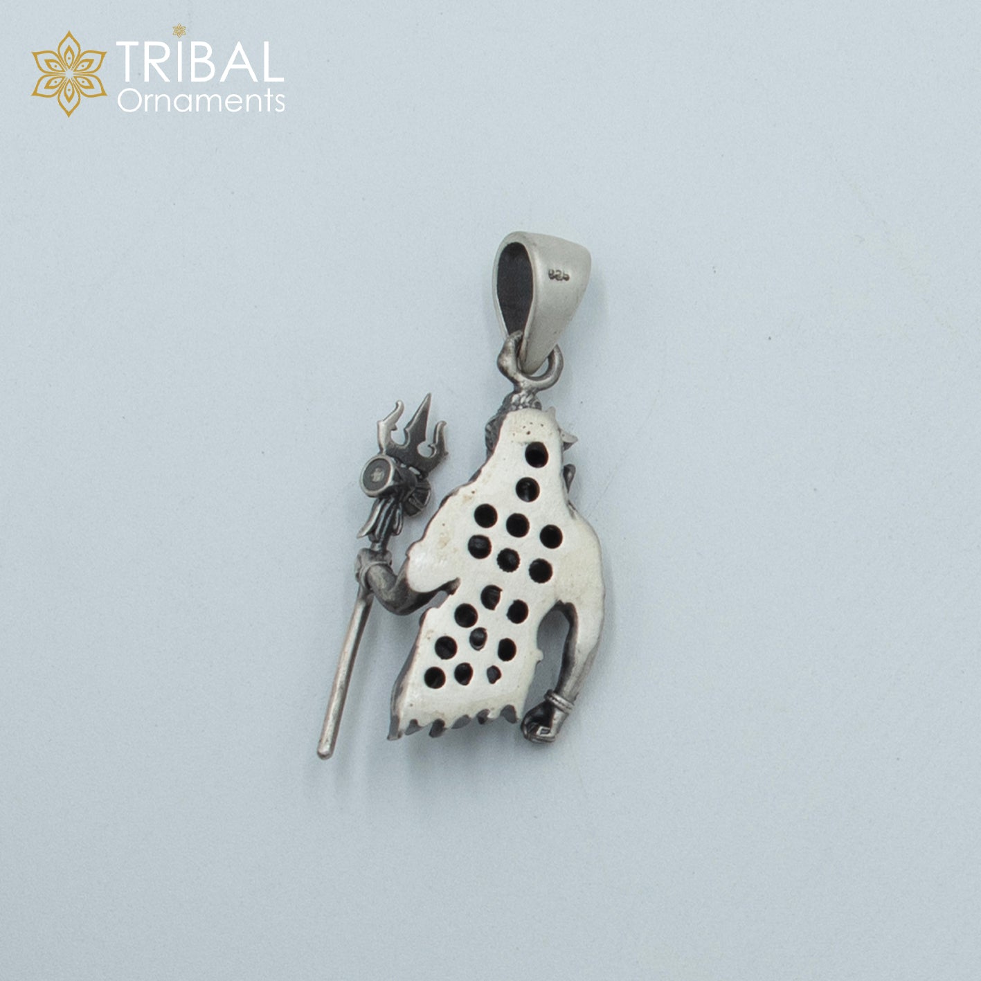 925 sterling silver handmade lord Mahadeva Pendant with chain tribal jewellery nsp1029