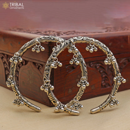 925 sterling silver stylish chitai work design customized foot ankle bracelet kada jewelry nsfk158 - TRIBAL ORNAMENTS