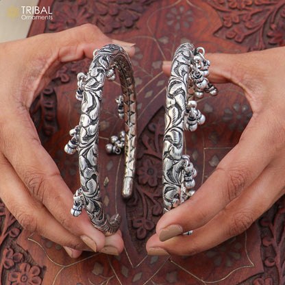 925 sterling silver stylish chitai work design customized foot ankle bracelet kada jewelry nsfk158 - TRIBAL ORNAMENTS