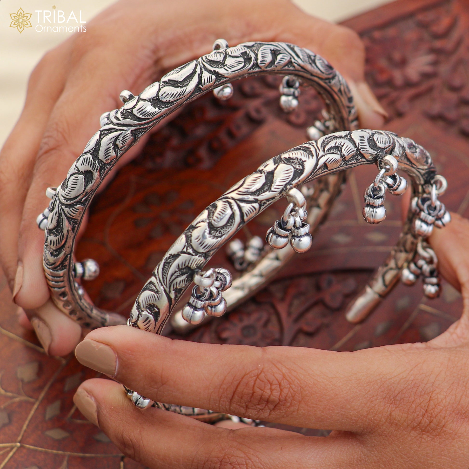 925 sterling silver stylish chitai work design customized foot ankle bracelet kada jewelry nsfk158 - TRIBAL ORNAMENTS