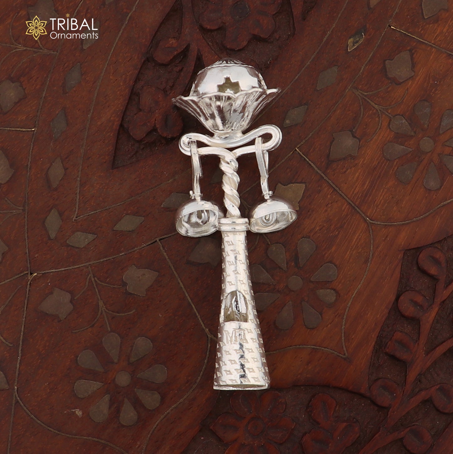 925 sterling silver new born baby gifting bells toy, baby krishna gifting toy, silver whistle, silver temple article su862