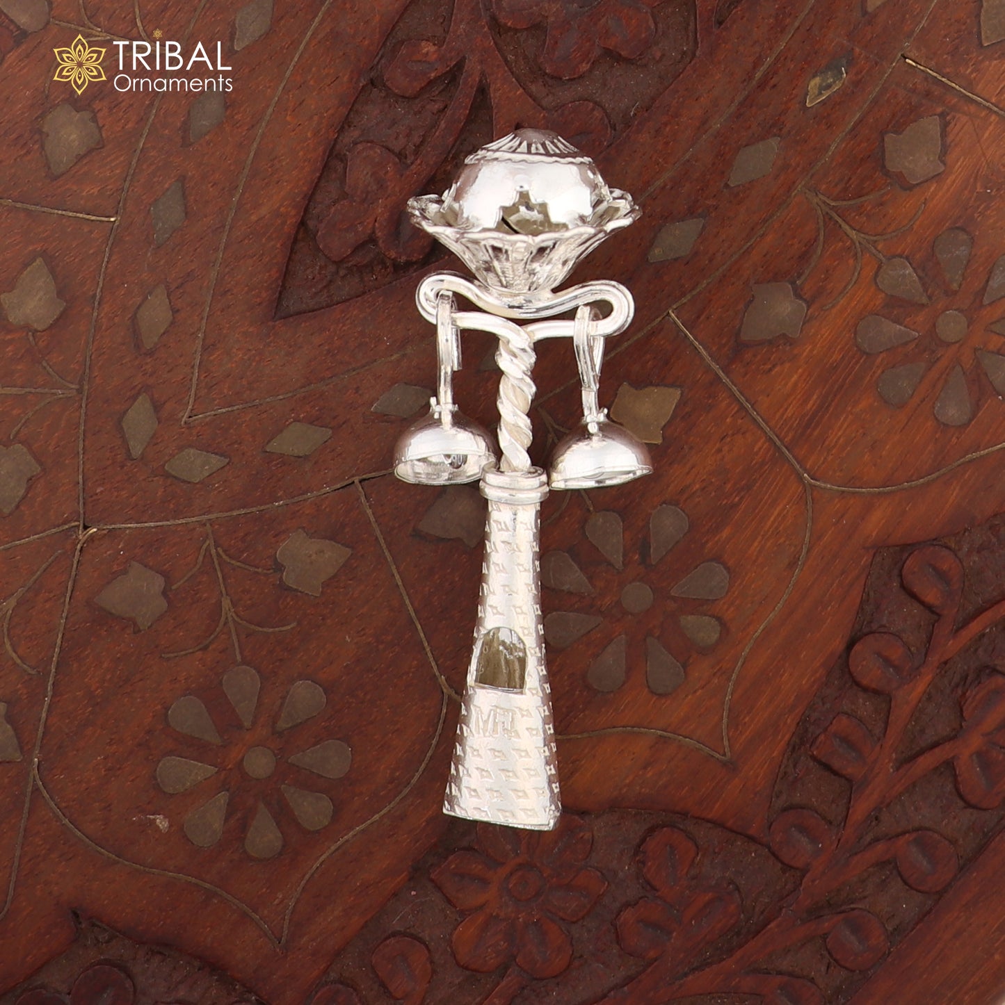 925 sterling silver new born baby gifting bells toy, baby krishna gifting toy, silver whistle, silver temple article su862