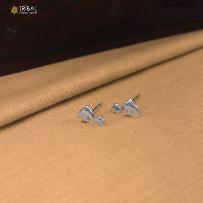 925 sterling silver stylish design stud earring jewelry er380