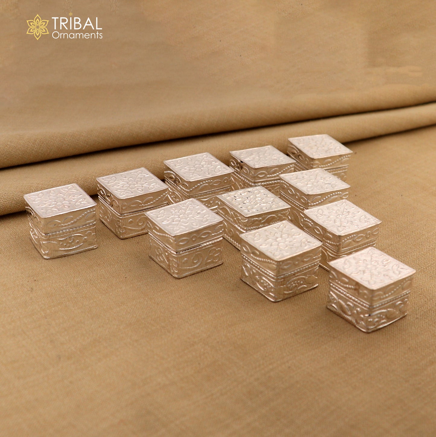 Lot boxes 925 sterling silver trinket box, kajal box/casket box bridal square shape box collection, eyeliner box wedding gifting stb349