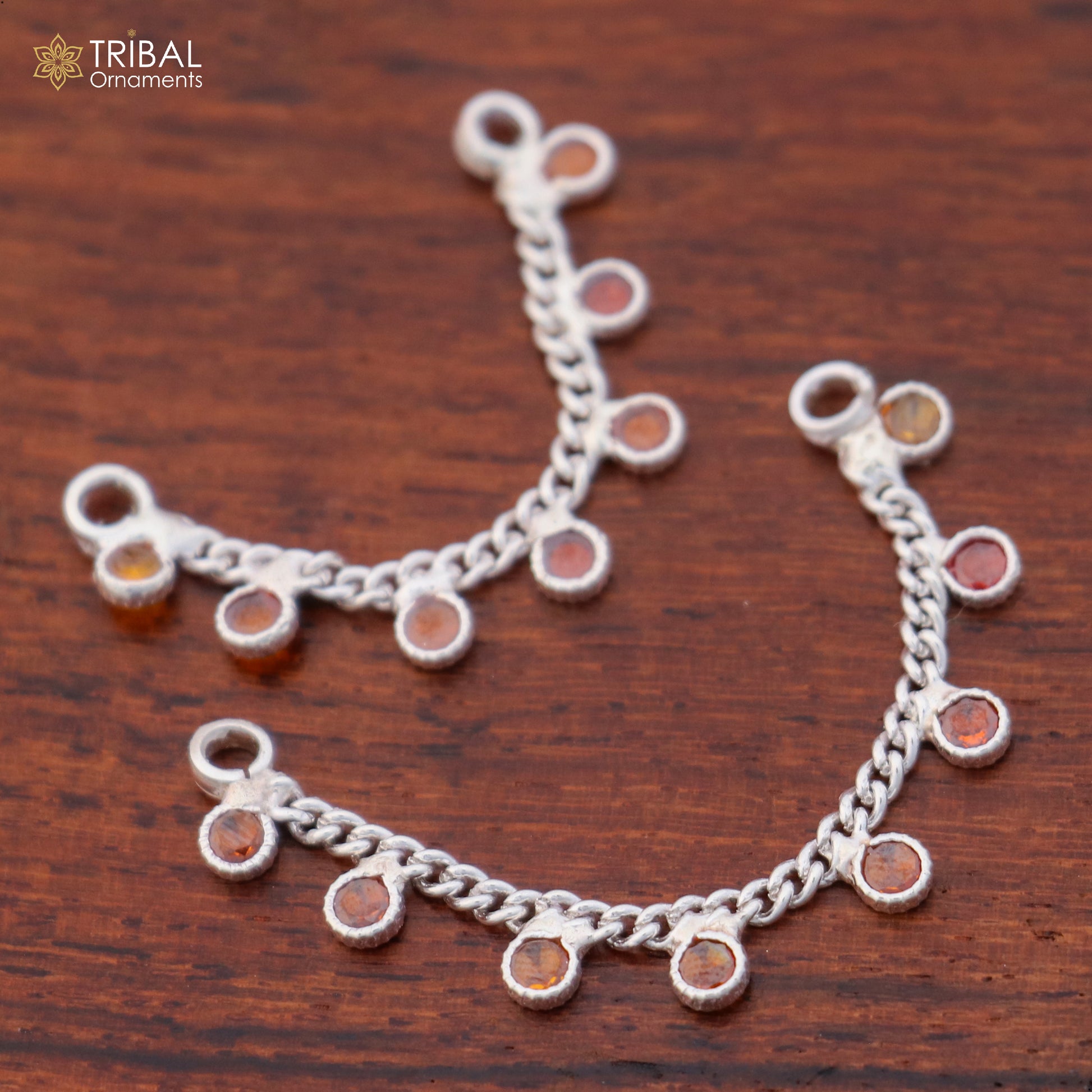 Sterling silver Lord Krishna necklace and waist belt jewelry set featuring Laddu Gopala design by TRIBAL ORNAMENTS.