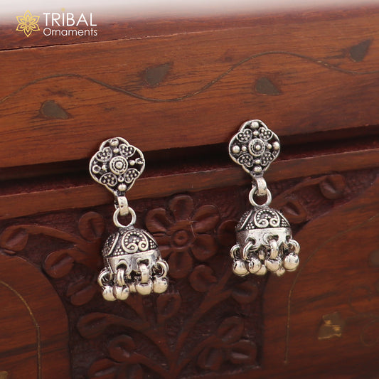 925 sterling silver vintage design drop dangle earring , light weight gifting tribal jewelry er206